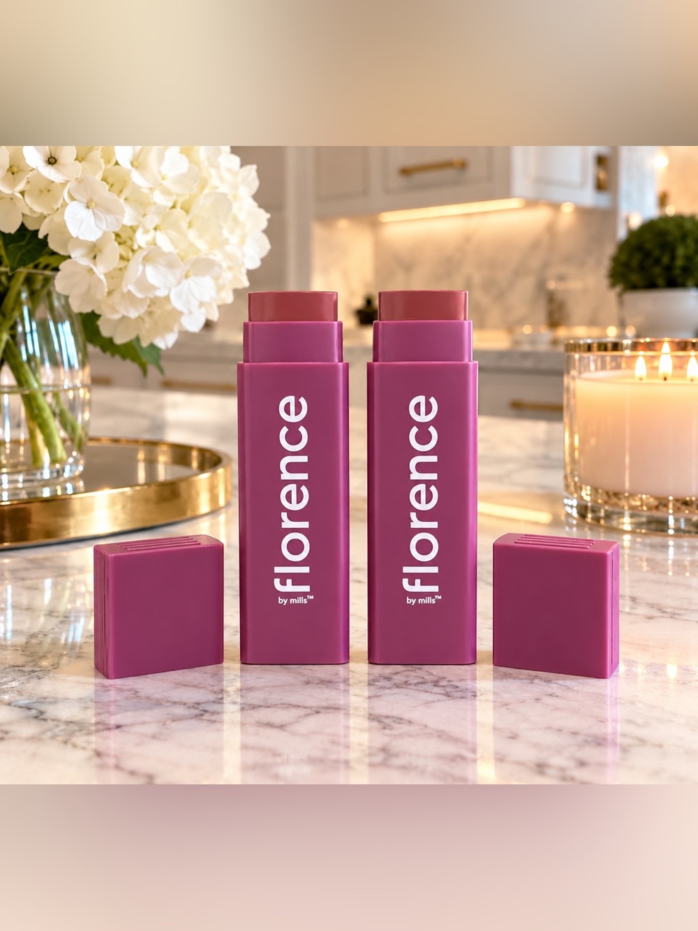 Florence by Mills Oh Whale! Tinted Lip Balm Cocoa & Fig Set of 2